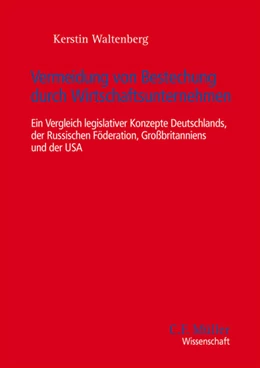Abbildung von Waltenberg | Vermeidung von Bestechung durch Wirtschaftsunternehmen | 1. Auflage | 2022 | beck-shop.de