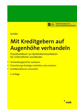 Abbildung von Sander | Mit Kreditgebern auf Augenhöhe verhandeln | 3. Auflage | 2021 | beck-shop.de
