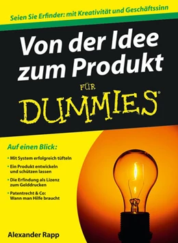 Abbildung von Rapp | Von der Idee zum Produkt für Dummies | 1. Auflage | 2010 | beck-shop.de