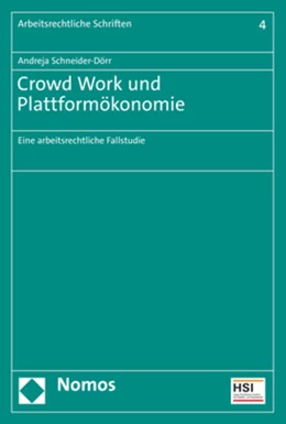Abbildung von Schneider-Dörr | Crowd Work und Plattformökonomie | 1. Auflage | 2021 | 4 | beck-shop.de