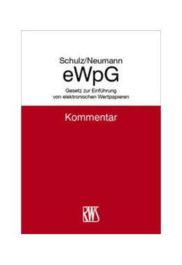 Abbildung von Schulz / Neumann | eWpG | 1. Auflage | 2023 | beck-shop.de