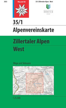 Abbildung von Deutscher Alpenverein | Zillertaler Alpen - West 1:25 000 | 9. Auflage | 2023 | beck-shop.de