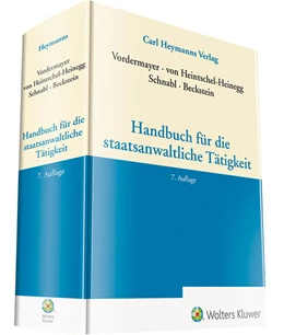 Abbildung von Beckstein / Schnabl | Handbuch für die staatsanwaltliche Tätigkeit | 7. Auflage | 2022 | beck-shop.de