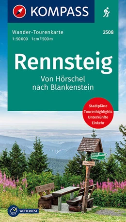 Abbildung von KOMPASS-Karten GmbH | KOMPASS Wander-Tourenkarte Der Rennsteig 1:50.000 | 1. Auflage | 2021 | beck-shop.de