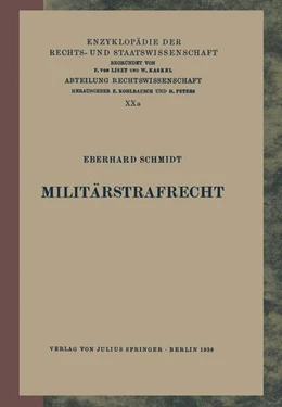 Abbildung von Kohlrausch / Kaskel | Militärstrafrecht | 1. Auflage | 2013 | beck-shop.de