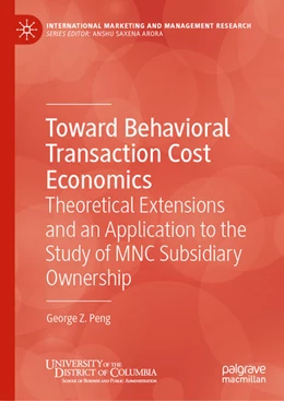 Abbildung von Peng | Toward Behavioral Transaction Cost Economics | 1. Auflage | 2020 | beck-shop.de