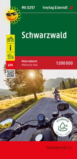 Abbildung von Schwarzwald, Motorradkarte 1:200.000, freytag & berndt | 1. Auflage | 2022 | beck-shop.de