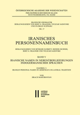Abbildung von Martirosyan | Iranische Namen in Nebenüberlieferungen indogermanischer Sprachen, Band V | 1. Auflage | 2021 | 5 | beck-shop.de