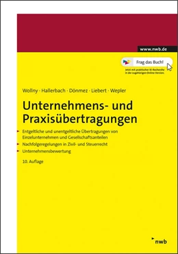 Abbildung von Unternehmens- und Praxisübertragungen | 10. Auflage | 2021 | beck-shop.de