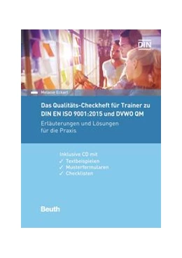 Abbildung von Eckart (Qualitätsmanagement) | Das Qualitäts-Checkheft für Trainer zu DIN EN ISO 9001:2015 und DVWO QM - Buch mit E-Book | 1. Auflage | 2016 | beck-shop.de