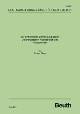 Abbildung von Zur einheitlichen Bemessung gegen Durchstanzen in Flachdecken und Fundamenten - Buch mit E-Book | 1. Auflage | 2019 | 629 | beck-shop.de