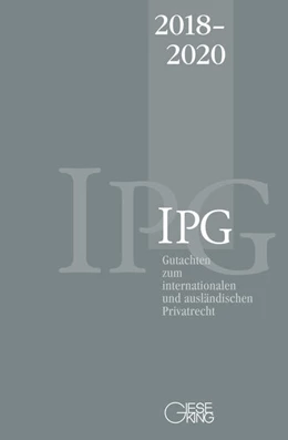 Abbildung von Lorenz / Mansel | Gutachten zum internationalen und ausländischen Privatrecht (IPG) 2018-2020 | 1. Auflage | 2021 | beck-shop.de