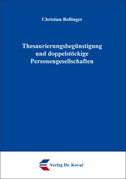 Abbildung von Bollinger | Thesaurierungsbegünstigung und doppelstöckige Personengesellschaften | 1. Auflage | 2022 | 168 | beck-shop.de