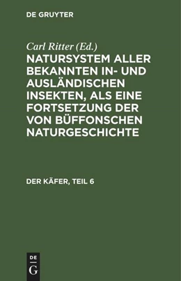 Abbildung von Jablonsky / Herbst | Der Käfer, Teil 6 | 1. Auflage | 1796 | beck-shop.de