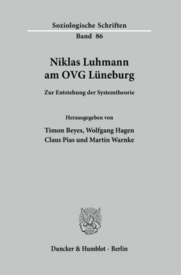 Abbildung von Pias / Warnke | Niklas Luhmann am OVG Lüneburg. | 1. Auflage | 2021 | beck-shop.de