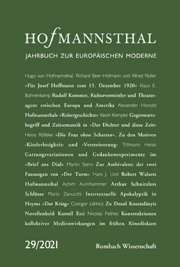 Abbildung von Bergengruen / Honold | Hofmannsthal – Jahrbuch zur europäischen Moderne | 1. Auflage | 2021 | 29 | beck-shop.de