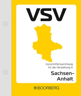 Abbildung von Vorschriftensammlung für die Verwaltung in Sachsen-Anhalt (VSV) | 1. Auflage | 2018 | beck-shop.de