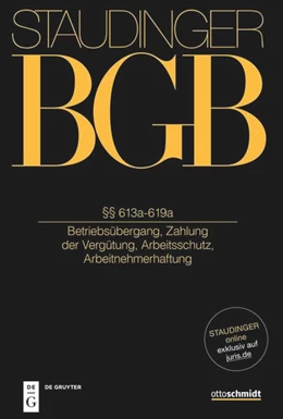 Abbildung von Fischinger / Richardi | Staudingers Kommentar BGB §§ 613a-619a | 1. Auflage | 2022 | beck-shop.de