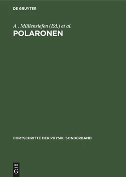 Abbildung von Höhler / Niekisch | Polaronen | 1. Auflage | 1962 | beck-shop.de