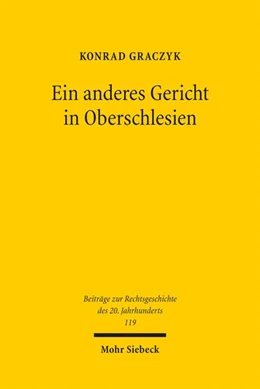 Abbildung von Graczyk | Ein anderes Gericht in Oberschlesien | 1. Auflage | 2021 | beck-shop.de