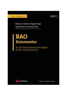 Abbildung von Rzeszut / Tanzer | BAO Bundesabgabenordnung – Stoll Kommentar Band 4 | 2. Auflage | 2023 | beck-shop.de
