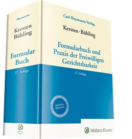 Abbildung von Eickelberg / Herrler | Kersten / Bühling, Formularbuch und Praxis der Freiwilligen Gerichtsbarkeit | 27. Auflage | 2022 | beck-shop.de