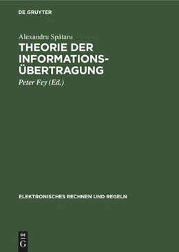 Abbildung von Sp¿taru / Fey | Theorie der Informationsübertragung | 1. Auflage | 1974 | beck-shop.de