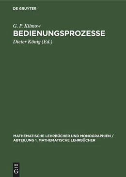 Abbildung von Klimow / König | Bedienungsprozesse | 1. Auflage | 1979 | beck-shop.de