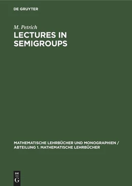 Abbildung von Petrich | Lectures in Semigroups | 1. Auflage | 1978 | beck-shop.de
