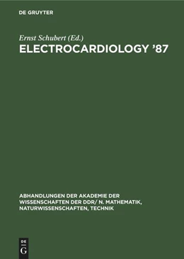 Abbildung von Schubert | Electrocardiology '87 | 1. Auflage | 1989 | beck-shop.de