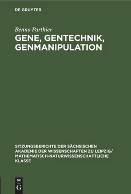 Abbildung von Parthier | Gene, Gentechnik, Genmanipulation | 1. Auflage | 1985 | beck-shop.de