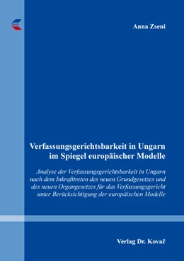 Abbildung von Zseni | Verfassungsgerichtsbarkeit in Ungarn im Spiegel europäischer Modelle | 1. Auflage | 2022 | 32 | beck-shop.de