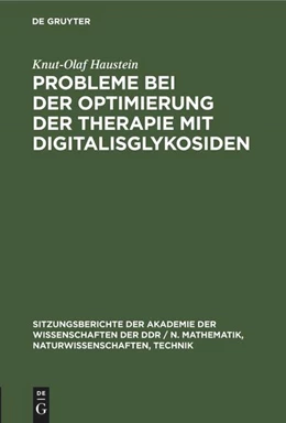 Abbildung von Haustein | Probleme bei der Optimierung der Therapie mit Digitalisglykosiden | 1. Auflage | 1982 | beck-shop.de