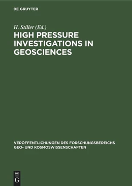Abbildung von Stiller | High Pressure Investigations in Geosciences | 1. Auflage | 1990 | beck-shop.de