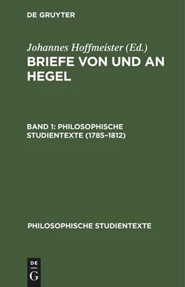 Abbildung von Hoffmeister | 1785-1812 | 1. Auflage | 1970 | beck-shop.de