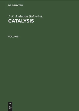 Abbildung von Catalysis. Volume 1 | 1. Auflage | 1983 | beck-shop.de