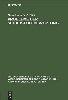 Abbildung von Scheel | Probleme der Schadstoffbewertung | 1. Auflage | 1979 | beck-shop.de