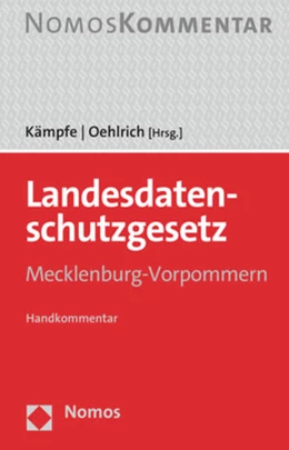 Abbildung von Kämpfe / Oehlrich | Landesdatenschutzgesetz Mecklenburg-Vorpommern | 1. Auflage | 2022 | beck-shop.de