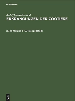 Abbildung von Schröder / Ippen | 28. April bis 3. Mai 1986 in Rostock | 1. Auflage | 1987 | beck-shop.de