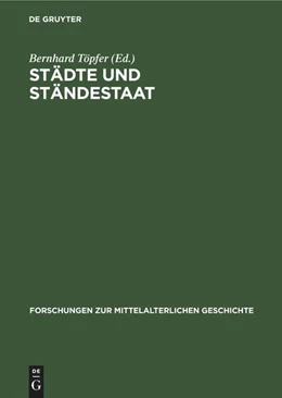 Abbildung von Töpfer | Städte und Ständestaat | 1. Auflage | 1981 | beck-shop.de