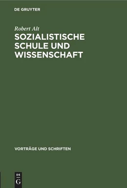 Abbildung von Alt | Sozialistische Schule und Wissenschaft | 96. Auflage | 1966 | beck-shop.de