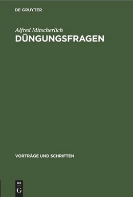 Abbildung von Mitscherlich | Düngungsfragen | 1. Auflage | 1950 | beck-shop.de