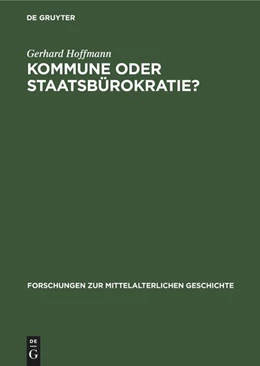 Abbildung von Hoffmann | Kommune oder Staatsbürokratie? | 1. Auflage | 1976 | beck-shop.de
