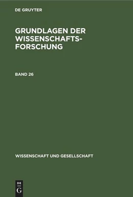 Abbildung von Kröber | Grundlagen der Wissenschaftsforschung | 1. Auflage | 1989 | beck-shop.de