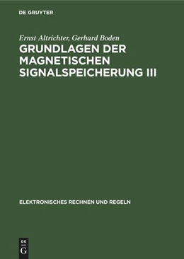 Abbildung von Boden / Altrichter | Anwendung für Fernsehen, Film, Messtechnik und Akustik sowie eine Geschichtliche Entwicklung | 1. Auflage | 1973 | beck-shop.de