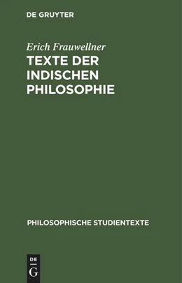 Abbildung von Frauwellner | Texte der indischen Philosophie | 1. Auflage | 1957 | beck-shop.de