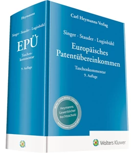 Abbildung von Luginbühl / Stauder | Singer / Stauder / Luginbühl, Europäisches Patentübereinkommen - Kommentar | 9. Auflage | 2022 | beck-shop.de