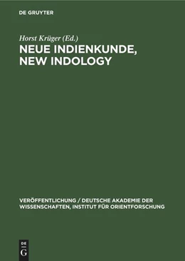Abbildung von Krüger | Neue Indienkunde, New Indology | 2. Auflage | 1972 | beck-shop.de