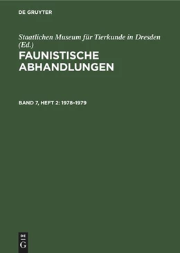 Abbildung von Staatlichen Museum für Tierkunde in Dresden | 1978-1979 | 1. Auflage | 1981 | beck-shop.de