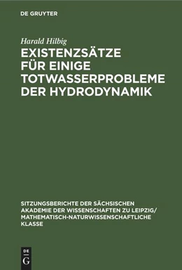 Abbildung von Hilbig | Existenzsätze für einige Totwasserprobleme der Hydrodynamik | 1. Auflage | 1988 | beck-shop.de